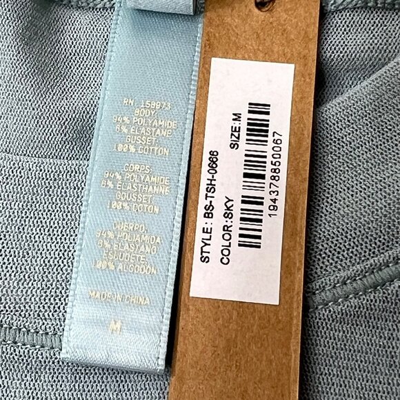 SKIMS Summer Mesh T-Shirt Bodysuit Sky Medium - Picture 10 of 13